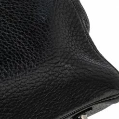 Hermes Noir Taurillon Clemence Leather Palladium Plated Birkin 35 Bag For Women -Deals Hermes Store luxury women hermes used handbags p505532 007