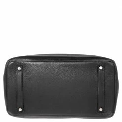Hermes Noir Taurillon Clemence Leather Palladium Plated Birkin 35 Bag For Women -Deals Hermes Store luxury women hermes used handbags p505532 011