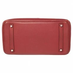 Hermes Brique Togo Leather Palladium Plated Birkin 35 Bag For Women -Deals Hermes Store luxury women hermes used handbags p506149 003