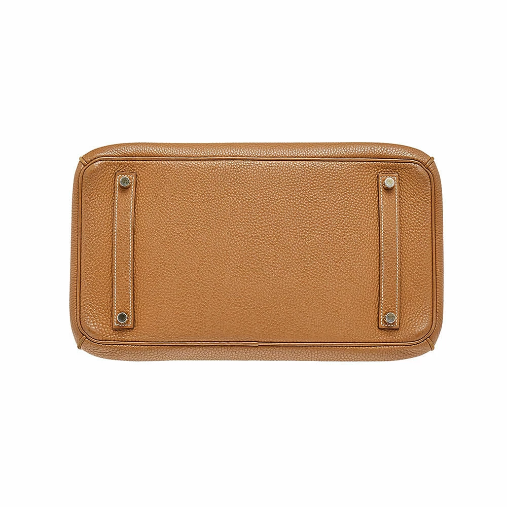 Hermes Gold Togo Leather Gold Plated Birkin 35 Bag For Women 9 Hermes Gold Togo Leather Gold Plated Birkin 35 Bag For Women - Image 7