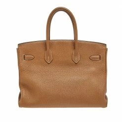Hermes Gold Togo Leather Gold Plated Birkin 35 Bag For Women 18 Hermes Gold Togo Leather Gold Plated Birkin 35 Bag For Women -Deals Hermes Store luxury women hermes used handbags p509259 026
