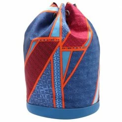 Hermes Blue Leather Silk Soi Cool Backpack For Women