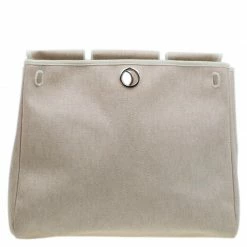 Hermes Tan/Beige Toile Canvas Cabas Herbag MM 2 In 1 Shoulder Bag For Women 35 Hermes Tan/Beige Toile Canvas Cabas Herbag MM 2 In 1 Shoulder Bag For Women -Deals Hermes Store luxury women hermes used handbags p51435 015