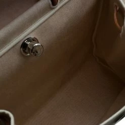 Hermes Tan/Beige Toile Canvas Cabas Herbag MM 2 In 1 Shoulder Bag For Women 36 Hermes Tan/Beige Toile Canvas Cabas Herbag MM 2 In 1 Shoulder Bag For Women -Deals Hermes Store luxury women hermes used handbags p51435 016