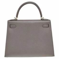 Hermes Etain Epsom Leather Gold Finish Kelly Sellier 28 Bag For Women 18 Hermes Etain Epsom Leather Gold Finish Kelly Sellier 28 Bag For Women -Deals Hermes Store luxury women hermes used handbags p515524 002