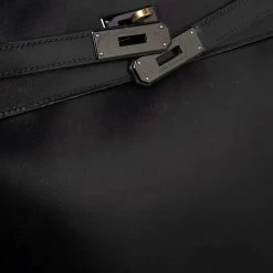 Hermes Black Box Leather Black Hardware So Black Kelly Retourne 35 Bag For Women -Deals Hermes Store luxury women hermes used handbags p521225 019