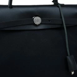 Hermes Beige/Black Canvas And Vache Calfskin Leather 2-in-1 Herbag PM Bag For Women 27 Hermes Beige/Black Canvas And Vache Calfskin Leather 2-in-1 Herbag PM Bag For Women -Deals Hermes Store luxury women hermes used handbags p52467 008