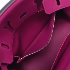 Hermes Purple Swift Leather Palladium Hardware Birkin 25 Bag For Women -Deals Hermes Store luxury women hermes used handbags p525545 009