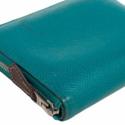 Hermes Menthe Epsom Leather Azap Compact Wallet For Women -Deals Hermes Store luxury women hermes used handbags p526940 005