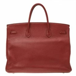 Hermes Rouge Grenat Clemence Leather Palladium Plated Birkin 40 Bag For Women -Deals Hermes Store luxury women hermes used handbags p527202 009