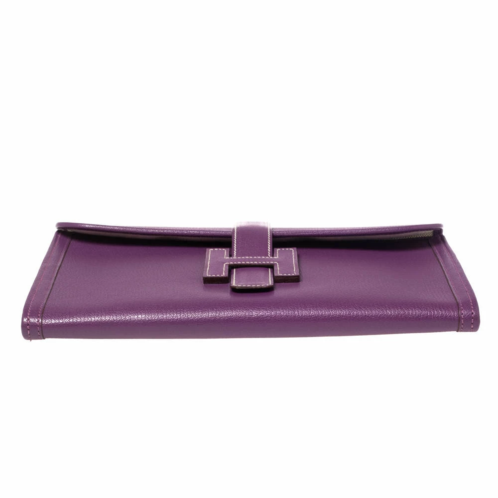 Hermes Anemone Chevre Mysore Leather Elan Jige 29 Clutch For Women 8 Hermes Anemone Chevre Mysore Leather Elan Jige 29 Clutch For Women - Image 6