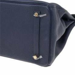 Hermes Blue Nuit Togo Leather Gold Hardware Birkin 35 Bag For Women -Deals Hermes Store luxury women hermes used handbags p527706 008