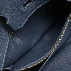 Hermes Blue Nuit Togo Leather Gold Hardware Birkin 35 Bag For Women -Deals Hermes Store luxury women hermes used handbags p527706 016