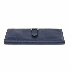 Hermes Navy Blue Epsom Leather Bearn Gusset Wallet For Women -Deals Hermes Store luxury women hermes used handbags p529225 006