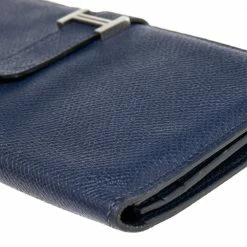 Hermes Navy Blue Epsom Leather Bearn Gusset Wallet For Women -Deals Hermes Store luxury women hermes used handbags p529225 007