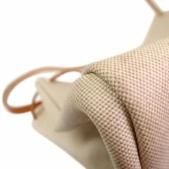 Hermes Tan Leather And Beige Toile Canvas Large Herbag For Women -Deals Hermes Store luxury women hermes used handbags p5301 009