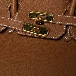 Hermes Gold Togo Leather Gold Finished Birkin 35 Bag For Women -Deals Hermes Store luxury women hermes used handbags p535728 016