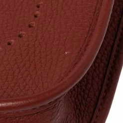 Hermes Brique Clemence Leather Evelyne 16 TPM Bag For Women -Deals Hermes Store luxury women hermes used handbags p536978 007