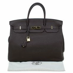 Hermes Choco Brown Togo Leather Gold Hardware Birkin 40 Bag For Women -Deals Hermes Store luxury women hermes used handbags p53812 0018