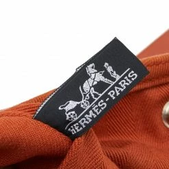 Hermes Orange/Cigare Canvas And Chamonix Leather Valparaiso MM Bag For Women -Deals Hermes Store luxury women hermes used handbags p541902 1637988432 003