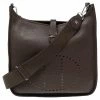 Hermes Cacao Togo Leather Palladium Plated Evelyne III GM Bag For Women 1 Hermes Cacao Togo Leather Palladium Plated Evelyne III GM Bag For Women -Deals Hermes Store luxury women hermes used handbags p542398 010