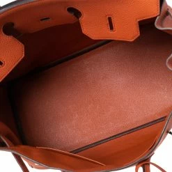 Hermes Terre Battue Togo Leather Palladium Plated Birkin 35 Bag For Women 30 Hermes Terre Battue Togo Leather Palladium Plated Birkin 35 Bag For Women -Deals Hermes Store luxury women hermes used handbags p542399 014