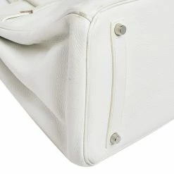 Hermes Blanc Togo Leather Palladium Plated Birkin 35 Bag For Women -Deals Hermes Store luxury women hermes used handbags p543620 014