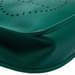 Hermes Vert Bengale Epsom Leather Evelyne III GM Bag For Women -Deals Hermes Store luxury women hermes used handbags p549993 011