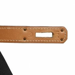 Hermes Black/Natural Ardennes And Chamonix Gold Plated Kelly Sport Bag For Women -Deals Hermes Store luxury women hermes used handbags p551673 004