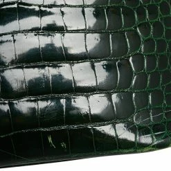 Hermes Vert Fonce Crocodile Porosus Gold Plated Bolide 35 Bag For Women -Deals Hermes Store luxury women hermes used handbags p551707 008