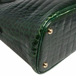 Hermes Vert Fonce Crocodile Porosus Gold Plated Bolide 35 Bag For Women -Deals Hermes Store luxury women hermes used handbags p551707 012