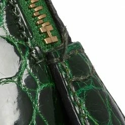 Hermes Vert Fonce Crocodile Porosus Gold Plated Bolide 35 Bag For Women -Deals Hermes Store luxury women hermes used handbags p551707 014