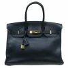 Hermes Noir Togo Leather Gold Hardware Birkin 35 Bag For Women -Deals Hermes Store luxury women hermes used handbags p55742 001