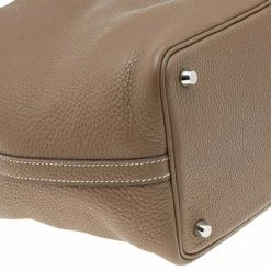 Hermes Etoupe Clemence Leather Picotin Lock PM Bag For Women -Deals Hermes Store luxury women hermes used handbags p557909 009