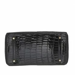 Hermes Black Crocodile Gold Plated Birkin 35 Bag For Women -Deals Hermes Store luxury women hermes used handbags p559340 015
