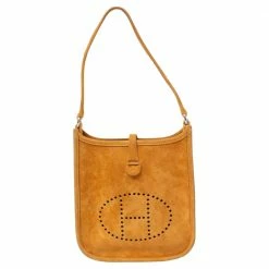 Hermes Camel Orange Veau Dobus Evelyne 16 TPM Bag For Women