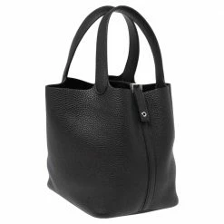 Hermes Black Taurillon Clemence Leather Picotin Lock Tressage MM Bag For Women 16 Hermes Black Taurillon Clemence Leather Picotin Lock Tressage MM Bag For Women -Deals Hermes Store luxury women hermes used handbags p562261 010