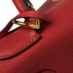 Hermes Rouge Piment Togo Leather Gold Plated Kelly Retourne 28 Bag For Women -Deals Hermes Store luxury women hermes used handbags p564887 012