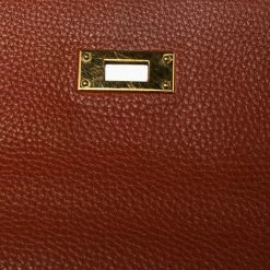 Hermes Brique Togo Leather Gold Plated Kelly Retourne 32 Bag For Women -Deals Hermes Store luxury women hermes used handbags p564941 021