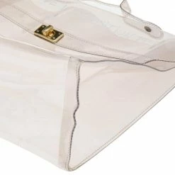 Hermes Clear Vinyl Vintage Souvenir Kelly Bag For Women -Deals Hermes Store luxury women hermes used handbags p566517 010