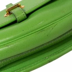 Hermes Hermès Veau Gulliver Apple Green Balle De Golf Shoulder Bag For Women -Deals Hermes Store luxury women hermes used handbags p568593 005
