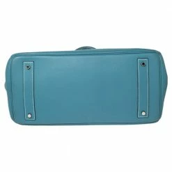 Hermes Bleu Jean Togo Leather Palladium Plated JPG Birkin 42 For Women -Deals Hermes Store luxury women hermes used handbags p568746 003