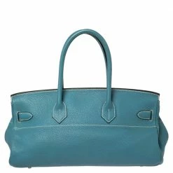Hermes Bleu Jean Togo Leather Palladium Plated JPG Birkin 42 For Women -Deals Hermes Store luxury women hermes used handbags p568746 019