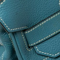 Hermes Bleu Jean Togo Leather Palladium Plated JPG Birkin 42 For Women -Deals Hermes Store luxury women hermes used handbags p568746 021