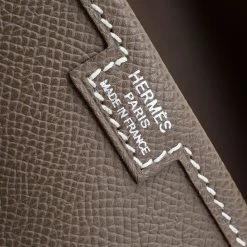 Hermes Brown Epsom Leather Jige Clutch For Women -Deals Hermes Store luxury women hermes used handbags p57048 014
