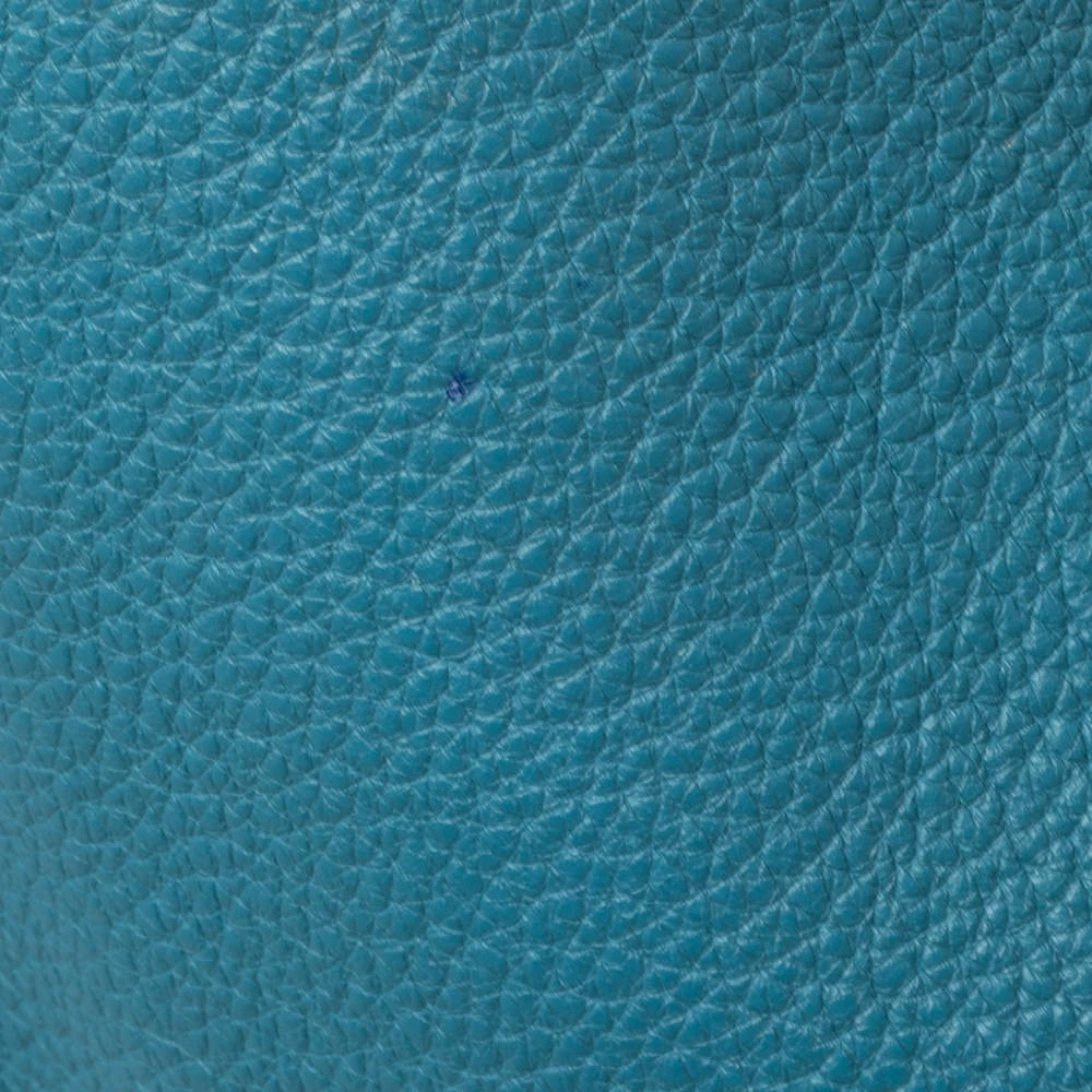 Hermes Bleu Jean Togo Leather Evelyne I GM Bag For Women 8 Hermes Bleu Jean Togo Leather Evelyne I GM Bag For Women - Image 6