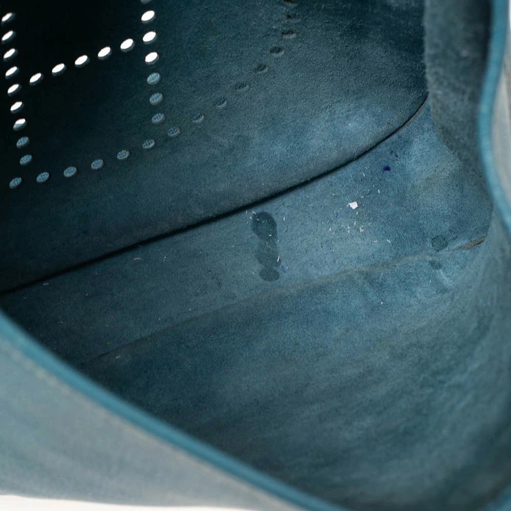 Hermes Bleu Jean Togo Leather Evelyne I GM Bag For Women 11 Hermes Bleu Jean Togo Leather Evelyne I GM Bag For Women - Image 9