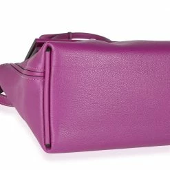 Hermes Purple Swift Leather 24/24 21 Satchel Bag For Women -Deals Hermes Store luxury women hermes used handbags p572565 004