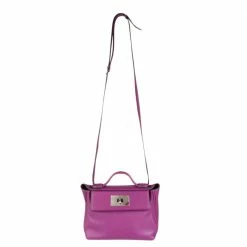Hermes Purple Swift Leather 24/24 21 Satchel Bag For Women -Deals Hermes Store luxury women hermes used handbags p572565 007