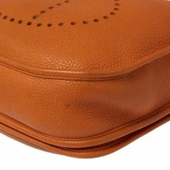 Hermes Orange Taurillon Clemence Leather Evelyne III PM Bag For Women 31 Hermes Orange Taurillon Clemence Leather Evelyne III PM Bag For Women -Deals Hermes Store luxury women hermes used handbags p572972 009